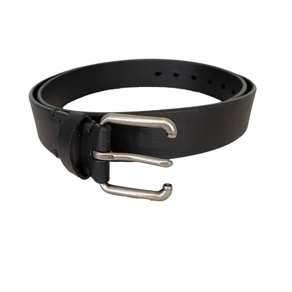 DENIZEN From Levi's Men's Black Synthetic Leather Buckle Belt Size XL 40-44 - Picture 1 of 8